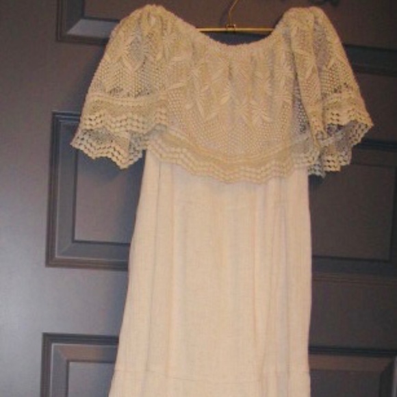 Soft Surroundings Off Shoulder Maxi Dress - Picture 1 of 5